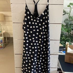 Outdoor Voices Exercise Dress Black Polka Dots XL